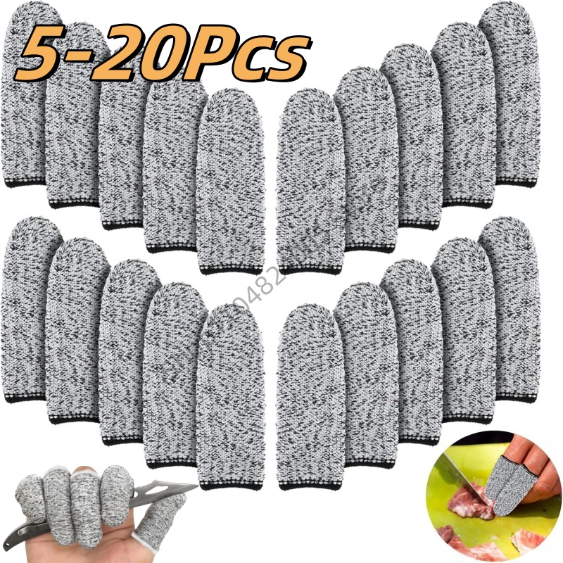 Cut Resistant Glove - 5/20 unidades luvas de dedo anti-corte